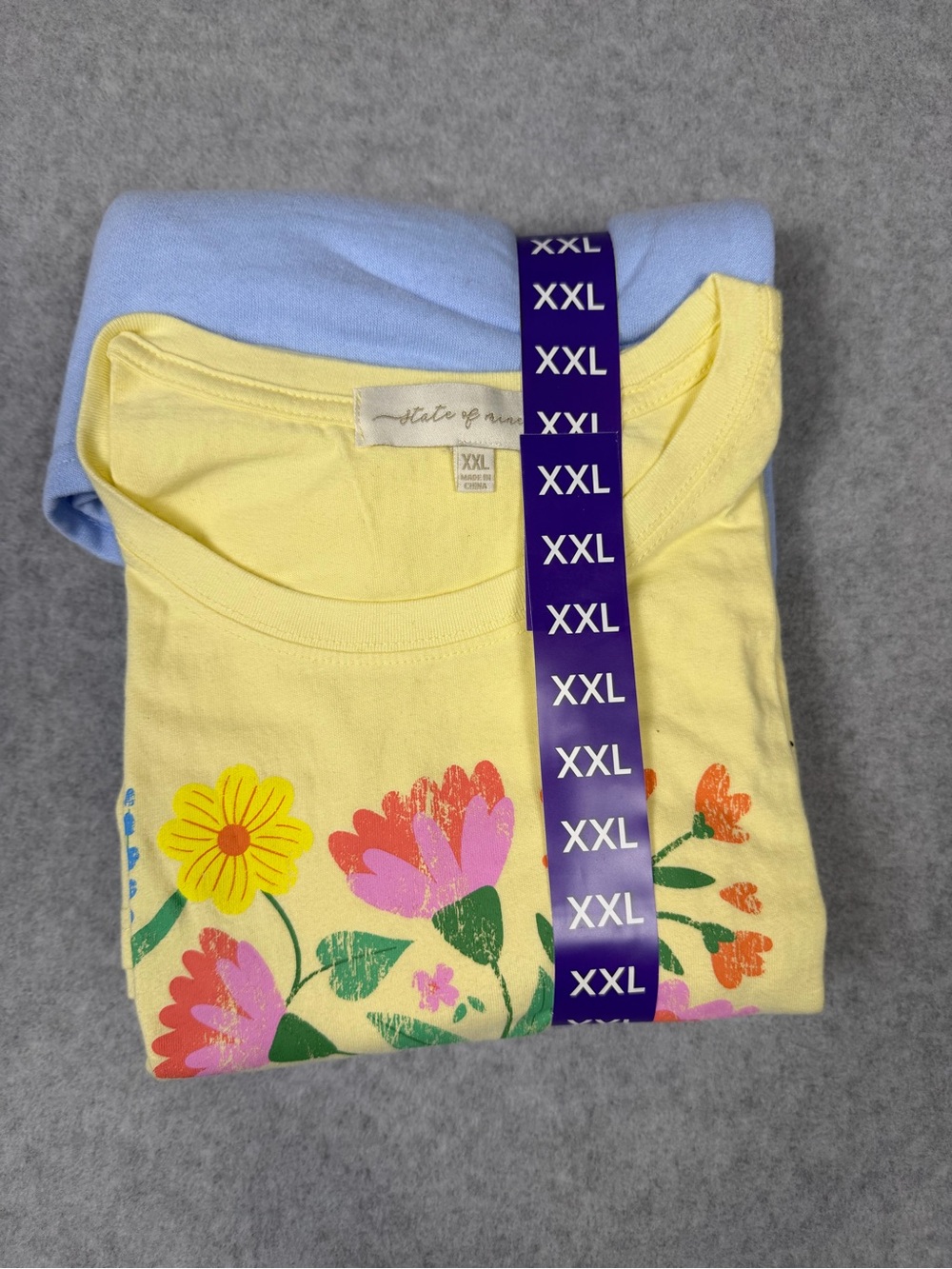 state of mine Wisconsin 2-Piece Tee amd Shorts Set - Floral - XXL